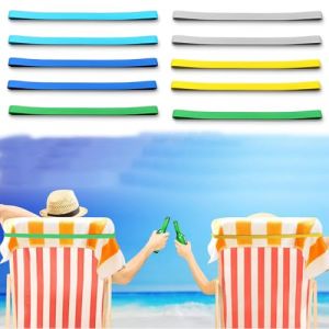 JYNVO 10 Pièces Bande de Chaise Extensible pour Enfants,Fidget Sangles de Siège Flexibles,sangles colorées pour serviette de plage, accessoires de piscine, de vacances et de plage (ROBFLOR MARKET CARS, neuf)