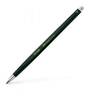 FABER-CASTELL 139401 - Porte-mine TK 9400, &eacute;paisseur de mine: 2 mm, duret&eacute;: B, couleur du corps: vert (Micro Passion 76, neuf)