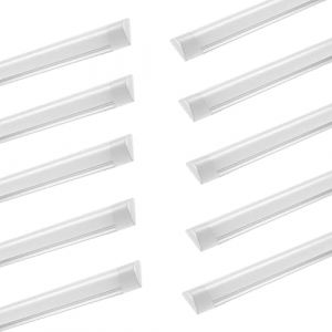 Omprar Néon Led 120CM 40W,4000LM Tube Led,10PCS Plafonnier Néon Tube Étanche IP65 Led Plafonnier Reglette,Néon Led Garage Plafonnier pour Atelier, Sous Sol,Bureau Eclairage, Blanc Chaud 3200K (veryfight, neuf)