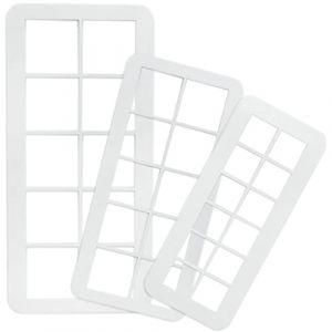 SZCXDKJ - Emporte-pi&egrave;ce g&eacute;om&eacute;trique multiemporte-pi&egrave;ce carr&eacute; pour g&acirc;teau fondant - 3 tailles carr&eacute;es pour d&eacute;coration de g&acirc;teaux (BUYARAMA LTD, neuf)