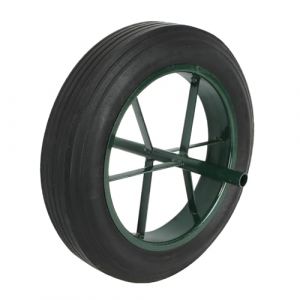 Linxor - Roue Pleine pour brouette -Ø 38.5 x 6.5 cm - Axe 20 mm (EGK Distribution, neuf)