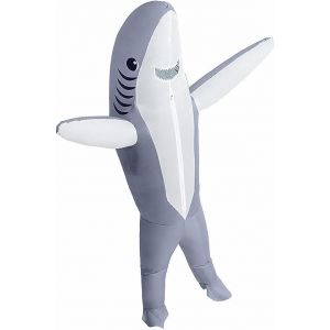 CIBES Costume gonflable de requin pour adulte -Halloween Gonflable Adulte Costume Requin pour Halloween cosplay fête (Grey) (MAOXFAN TORS LTD, neuf)