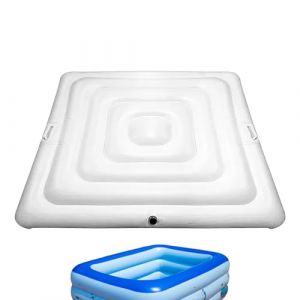 Couvercle De Spa Carré Gonflable, PVC Bache Gonflable Spa Carré Isolant, Couvercle De Bain À Remous Gonflable, Couverture De Piscine CarréE BâChe Gonflable, Couverture Thermique pour ExtéRieur (Ranley, neuf)