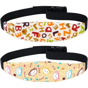 2PC Tête de Siège Auto Bébé,Cale Tête Bébé Voiture pour Voiture pour Siège de Sécurité Enfant,Cale-Têtes pour Sièges Auto Repose Holder Bandeau pour Voyage, Protection Du Cou Epaules, B (Alaoo, neuf)