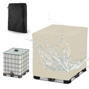Imperméable Bâche Cuve 1000l /800L/600L/300L,Bache pour Reservoir Eau de Pluie, 210D Oxford Housse de Protection Container Cuve IBC d'eau de Pluie,Anti-Poussière (Size:1000L:120 * 100 * 116cm,Color: (ShanDongShuangHaoJianZhuLaoWuGongChengYouXianGongSi, ne