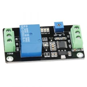 Relais de minuterie 5V 12V 24V Minuterie r&eacute;glable avec d&eacute;clencheur &agrave; verrouillage automatique pour automatisation domestique et industrielle Module compact fiable (Behetty, neuf)