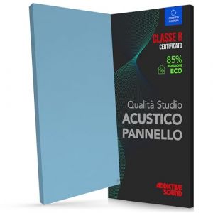 Addictive Sound Panneau Acoustique Mural Premium, panneau acoustique qualit&eacute; studio avec laine acoustique, Classe B d'absorption, fabriqu&eacute; dans l'UE, kit mur/plafond, 100x50x6 cm, 6.5 kg, Bleu (Addictive Sound, neuf)