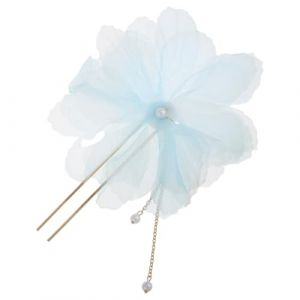 SAFIGLE &Eacute;pingle Cheveux Fleur Perle Style Chinois Accessoire Mariage F&ecirc;te &Eacute;pingle Cheveux Fleur Perle Demoiselle Honneur (Grand Di, neuf)