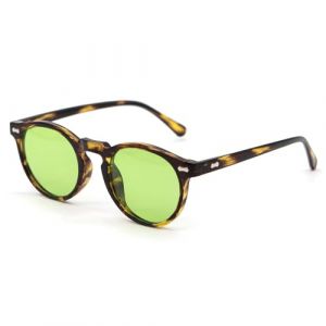 LJCZKA Lunette de Soleil Polaris&eacute;e Ronde Homme Femme Vintage R&eacute;tro Lunettes de Soleil Femme Polaris&eacute;es Protection UV400 (LJCZKA, neuf)