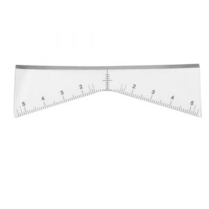 R&egrave;gle des Sourcils, 100 PCS Sticker R&egrave;gle &agrave; Sourcils Jetables, Guide de la R&egrave;gle de Microbladage des Sourcils Adh&eacute;sif en Forme de V, Outil de Pochoir &agrave; Sourcils pour les Femmes (Feirort, neuf)