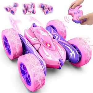 Dreamlandia Voiture T&eacute;l&eacute;command&eacute;e, 360&deg; Rotation avec Lumi&egrave;re LED, 2,4GHz Camion Monster Truck Jouet Fille 3-9 Ans, Licorne Cadeau pour Fille de 3-12 Ans, Cadeaux de No&euml;l Enfants Halloween (L'Univers Jeux, neuf)