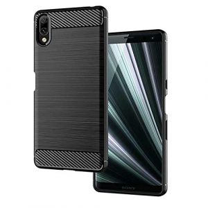 COPHONE&reg; Coque Compatible Sony Xperia L3 Coque Fibre de Carbone Noir antid&eacute;rapente. Housse Souple Haute Protection, Anti Choc. (CoPhone, neuf)