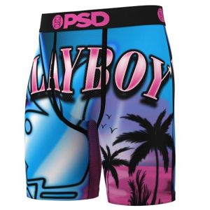 PSD Boxer Playboy pour homme - Sous-v&ecirc;tements respirants et de maintien avec tissu &eacute;vacuant l'humidit&eacute;, Playboy Venise, Large (SOFT REBELLION S.L., neuf)