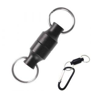 EYVRPAU Support de lib&eacute;ration de filet magn&eacute;tique, crochet en m&eacute;tal pour porte-cl&eacute;s, clip de bobine, porte-cl&eacute;s de printemps, compteur de lignes de p&ecirc;che, aimants de p&ecirc;che pour voler, p&ecirc;che, escalade (puertaoqishangmaoyouxiangongsi, neuf)