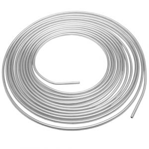 MOCNT 7,93mm Tuyau de Frein de Voiture 5/16" Tuyau de Frein Argent Zinc Rev&ecirc;tement 7,6m Kit de Conduite de Frein Replacement Auto Tube Tuyau de Carburant Frein (svipio, neuf)