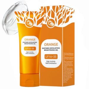 Orange Exfoliating Brightening Gel, Gel Exfoliant Visage Et Corps, Gommage Corps Exfoliant, Gelee Eclaircissante Gommage, Gentle Exfoliating Orange for Face, Orangé Enzyme Exfoliating Gél (1PC, 50g) (FEIBAO&-Wu, neuf)