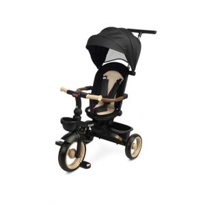 TOYZ - Tricycle &Eacute;volutif pour Enfants Saber - V&eacute;lo &agrave; 3 Roues pour Gar&ccedil;ons et Filles - Tricycle avec Canne Parentale - V&eacute;lo Enfant avec Dossier et Ceinture de S&eacute;curit&eacute; - 51x104x101 cm - Beige (IKS 2 Group, neuf)