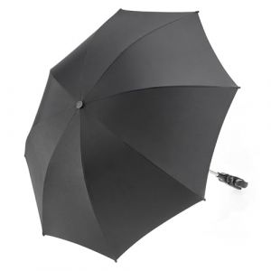ZAMBOO Ombrelle Poussette Universelle UV 50+, Parasol Flexible Diamètre 73 cm, Protection Solaire Bébé, Fixation Facile sur Tubes Ronds & Ovales (Noir) (babyartikel-de, neuf)