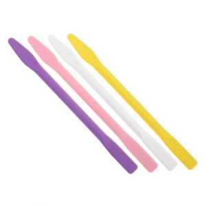 VICASKY Lot de 4 touillettes en silicone réutilisables pour bricolage, loisirs créatifs et beauté, passent au lave-vaisselle (Belicious Helper, neuf)