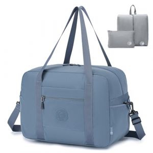 SPAHER Sac de Voyage Cabine Avion Bagage Cabine 40x30x25 Eurowings Sac de Sport Weekend Femme Homme 30L Imperm&eacute;able Bagage a Main Travel Duffle Bag avec Trousse de Toilette (SPAHER GROUP-FR, neuf)