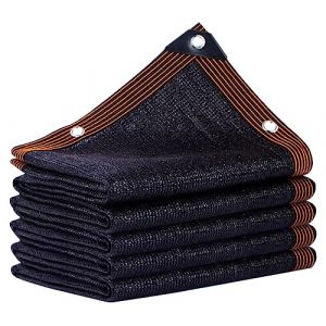 QLOFEI Filet D'Ombrage, 50% Tissu Ombrage Pergola Filet D'ombrage Extérieur, Filet Protection Solaire Tissu D'ombrage pour Pergola, Terrasse, Serre, Poulailler, Plantes (3x3m) (ZFUMHM, neuf)