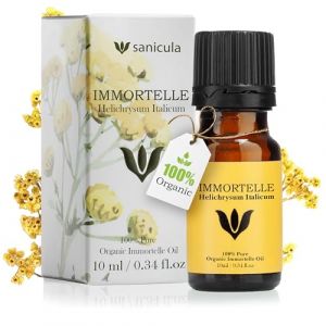 SANICULA Huile Essentielle d’Hélichryse Italienne - 100% Pure et Bio | Distillée à la Vapeur | Huile Aromathérapie pour Diffuseur, Soin Naturel de la Peau et Bien-être - 10ml (Sanicula, neuf)