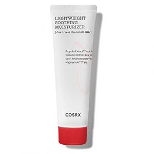 COSRX AC Collection Lightweight Soothing Moisturizer, 80ml / 2.70 fl.oz | Extrait de feuilles d'Aloe Vera 71.2% | Sans test sur les animaux, Sans paraben, Korean Skincare (COSRX Official, neuf)