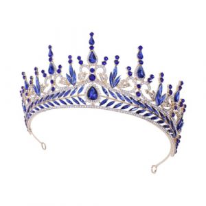 couronne baroque Bouquet accessoires de cheveux de mariée en strass couronne princesse couronne de princesse diadème de robe de mariée coiffe de couronne élégante Alliage strass FOMIYES (Family&Personal, neuf)