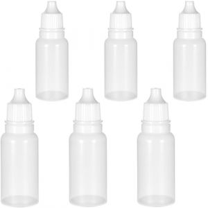 XYTAHDM 6 pcs Flacon Pipette, Flacons Plastique, Bouteille Plastique, Flacon Souple, Bouteille De Colle Vide, Bouteille De Précision, pour colle lubrifiant peinture (10ml/15ml) (Newbilty OU, neuf)