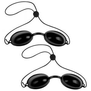 LOPHE 2 Pcs Lunettes Bronzage,Lunettes de Protection UV,Lunettes de Protection PVC pour Solarium,Lunettes Luminothérapie Solariums et Lampes UV Convient à la Clinique de Beauté ou à la Maison(Noir) (Botoo, neuf)