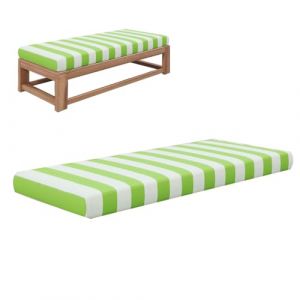 EXZFW Coussins pour Bancs de Jardin, Coussin de Banc Matelas de Sol Coussin Banc Coussin Banquette Exterieur Jardin Antidérapant Coussin Siège Assise Coussin pour Banc Mobilier,Vert,120x35x3cm (Juanjuan Guo, neuf)