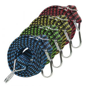 4 Pi&egrave;ces Tendeurs Elastique avec Crochets, 1M Sangle Elastique, Plate Tendeur Elastique R&eacute;glables, Sandow Elastique pour Bagage, Bache Piscine, Velo, Barres de Toit, B&acirc;che, Camping, Cargaison Mobile (LIFEASY STORE, neuf)