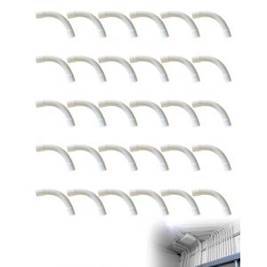 FUGLUS 30Pcs Coudes pour Tube Isolant, Tube Électrique Manchonné en PVC,90 Degrés Connecteur Raccord de Tuyau,Tube Électrique Câble Canal pour Installation Murale, Plafond et Sous-Sol,16mm (BOOKING PRICELESS, neuf)