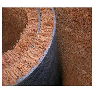 EmmeVi - Paillasson en noix de coco naturel, antid&eacute;rapant, robuste, ext&eacute;rieur, maison, entr&eacute;e, sur mesure 120 x 600 cm (ARREDIAMOINSIEME-nelweb, neuf)
