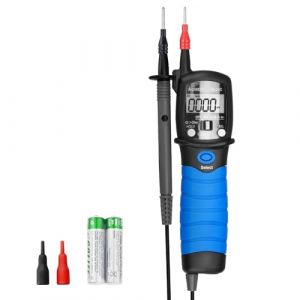 AIOMEST Multimetre Num&eacute;rique de Type Stylo, AI-38C Testeur Electrique de Tension 6000 Comptes Vat Electricien avec AC/DC, R&eacute;sistance, Diode, Continuit&eacute;, Capacitance, NCV et R&eacute;tro&eacute;clairage (ANNMETER-EU, neuf)