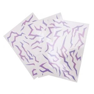 ASHATA Autocollants Temporaires de Cosplay D'anime, d&eacute;grad&eacute; Violet Fluorescent Qui Brille dans le Noir, R&eacute;sistant &agrave; L'eau, Art Corporel du Visage, avec Transfert et Retrait Faciles, (eboxer eu, neuf)