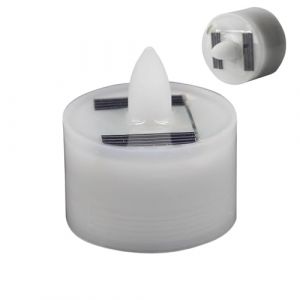 Goowafur Bougies chauffe-plat à énergie solaire,bougies chauffe-plat à énergie solaire | Bougies LED rechargeables étanches - Fausses bougies chauffe-plat pour usage intérieur, bougie d'extérieur (Zymay, neuf)