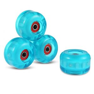 U/D Lot de 4 roues de skateboard en polyur&eacute;thane pour Ollie Punk et Jumping Bleu (MaibS, neuf)