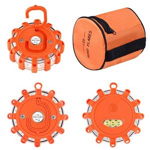 Tobfit Gyrophare Balise De Signalisation Lumineuse LED Lampe d'Avertissement Clignotant Eclairage d'urgence Voiture (3) (XingDTX, neuf)