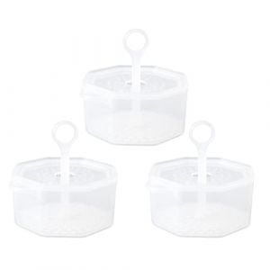 WOFASHPURET Lot de 3 Tasses &agrave; Mousse Transparentes D&eacute;tachables Grosse Capacit&eacute; en Pp pour Nettoyage Visage Compact Portable Femmes Usage Voyage (Leiyun, neuf)
