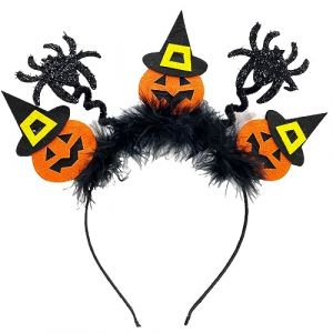 Oxtxuzdm Serre-t&ecirc;te mignon pour femme, motif ailes, cr&acirc;nes et citrouilles, pour s&eacute;ances photo, f&ecirc;te d'Halloween, accessoires pour cheveux, ailes de chauve-souris (SSIFDCXXIHPI, neuf)