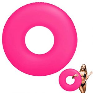 Bou&eacute;e Adulte Rose Bou&eacute;e G&eacute;ante 91cm pour 12+ Ans, Gonflable Inflateable pour Piscine, Bou&eacute;e Gonflable de Tube, Anneau de Natation, Radeau Gonflable, D&eacute;coration pour F&ecirc;te Plage Partie Jeux Vacances (MoFish, neuf)