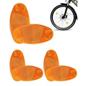 SCJJZ 6 pcs Roue Réflecteur,Réflecteurs de Vélo,réflecteurs de vélo,réflecteurs de Rayons,pour Améliorer la Sécurité de la Conduite de Nuit,réflecteurs pour Rayons de vélo,Yeux de Chat,incassables (GuangZhouAnTuTuMaoYiYouXianGongSi, neuf)