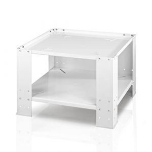 Xavax Socle universel (60 x 60 cm, augmentation de 40 cm, socle stable avec compartiment inférieur, pieds réglables en hauteur, socle pour lave-linge/sèche-linge) Blanc (Conrad Electronic France, neuf)