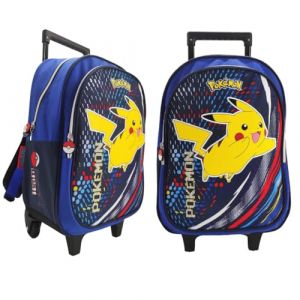 mybagstory - Sac à Dos à roulettes Pokémon Pikachu – Trolley Enfant 42x31x18 cm – 2 Compartiments – Sac école Maternelle ou Primaire – Léger et résistant – Produit Officiel (Mon jouet préféré, neuf)