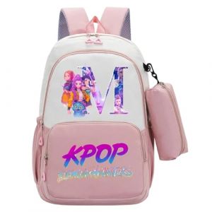 G&eacute;n&eacute;rique Sac &agrave; dos K-Pop Demon Hunters Sacs d'&eacute;cole K POP Hunters Huntrix Anime Rumi/Mira/Zoey Imprim&eacute;s de personnages de Films Sac &agrave; dos Imperm&eacute;able et Portable pour Les Fans Gar&ccedil;ons et Filles (PANGKII, neuf)