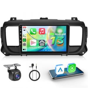 【4+64G】 Hodozzy Carplay Autoradio pour Citroen Jumpy 3/Peugeot Expert/Toyota Proace, 9 Pouce Touchsreen avec Android Auto/EQ/Mirror Link/WiFi/GPS/RDS/FM/Bluetooth 5.0/USB+Canbus (Hodozzy, neuf)