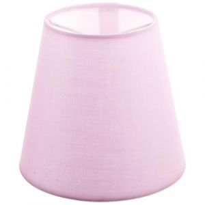 Ciieeo Abat-Jour &agrave; Clip Petit Format Cylindrique en Tissu Rose P&acirc;le pour Ampoule E14 Cache-Lampe D&eacute;coratif pour Plafonnier Applique Murale et Lustre Remplacement Pratique pour Salon (Nelson Xia, neuf)