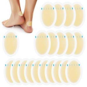 Lot de 20 Pansements Ampoules Pieds, Invisibles Gel Pansement Hydrocolloïde pour Talon et Pied, Protection du talon pour éviter les ampoules (Saeculixion, neuf)