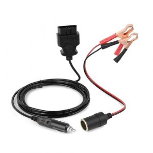 TAOZHUGONG C&acirc;ble d'alimentation de secours OBD2 ECU Memory Saver 12 V Auto OBD Memory Saver avec clip, connecteur OBD2 Memory Saver (DC - 12 V) (ConFident, neuf)